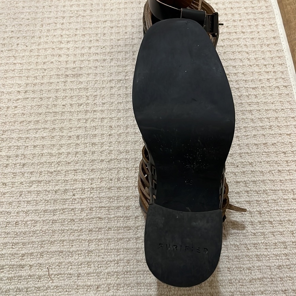Purified woven leather sandal (36) - Picture 5 of 5
